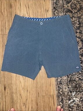 AFTCO Blue Casual Stretch Shorts 34
